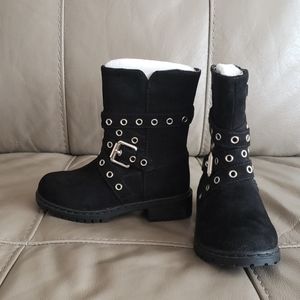 Stuart Weitzman Toddler Girl Suede Buckle Boots